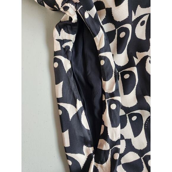 NWT Farm Rio x Anthropologie Geo Toucan Mini Dress Sz S White/Black #G5402 - Picture 12 of 12